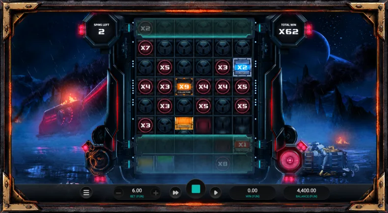 Money Train 4 Money Cart Bonus with Collector and Payer symbols