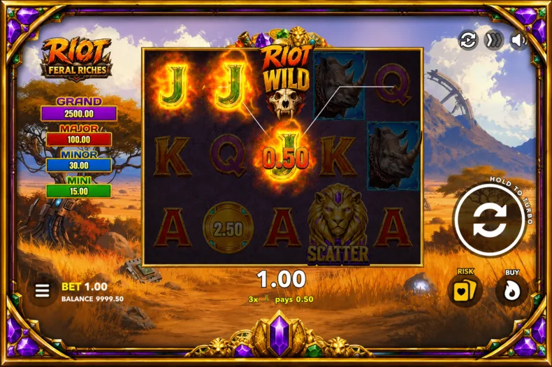 Riot: Feral Riches Riot Wild creating a winning combination
