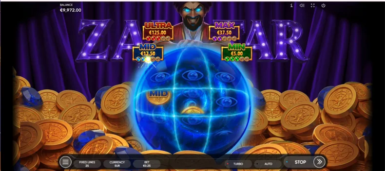 Zalatar Hold & Win Jackpot Bonus Game with Min, Mid, Max and Ultra jackpot coins