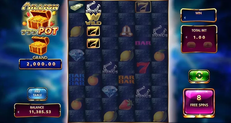 Million 777 POT Free Spins Feature