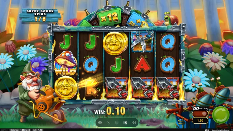 Lawn n' Complete Disorder Super Bonus Spins