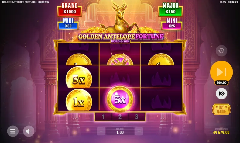 Golden Antelope Fortune Multiplier Frames