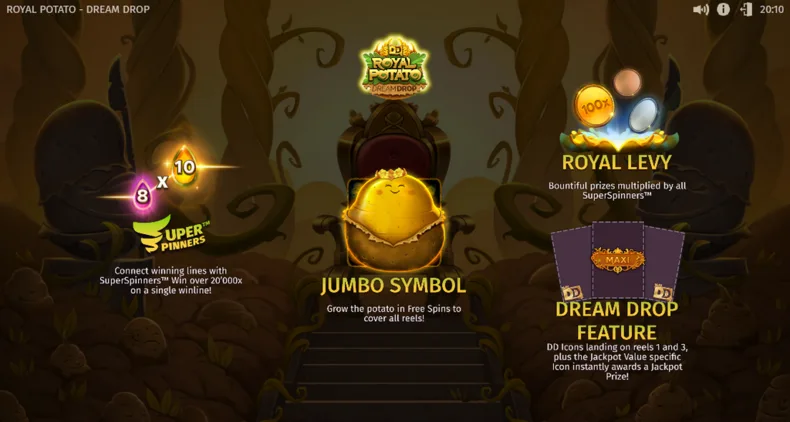 Royal Potato Dream Drop Feature Overview