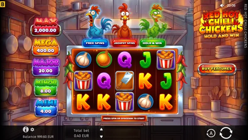 Red Hot Chilli Chickens Base Gameplay