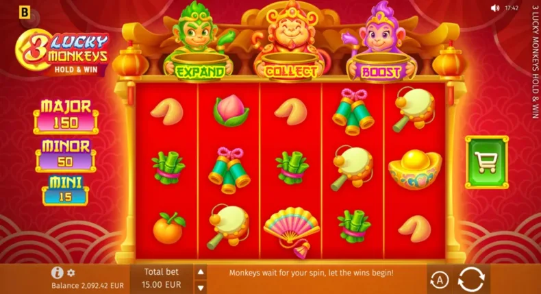 3 Lucky Monkeys Base Gameplay