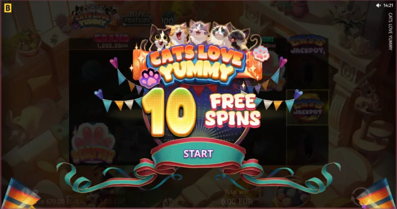 Cats Love Yummy Free Spins Trigger