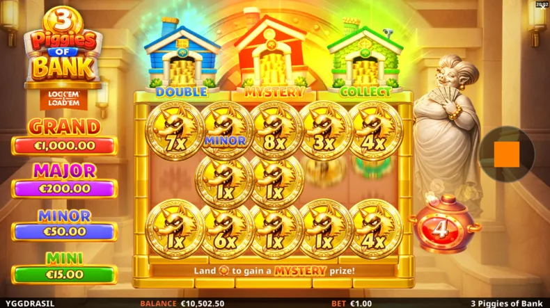 3 Piggies of Bank Free Spins Game