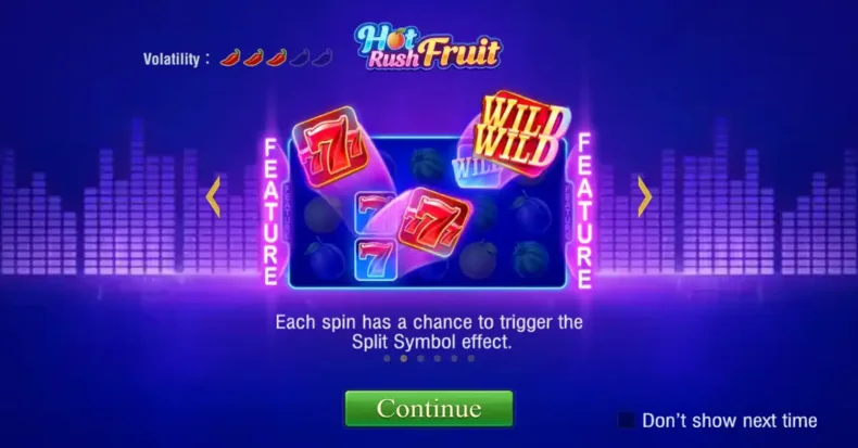 Hot Rush Fruit Symbol Split
