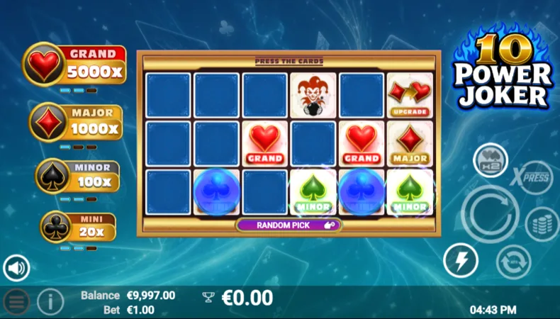 10 Power Joker Jackpot Mini-Game
