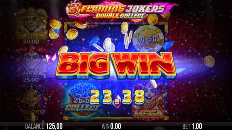 3 Flaming Jokers Bonus Respins