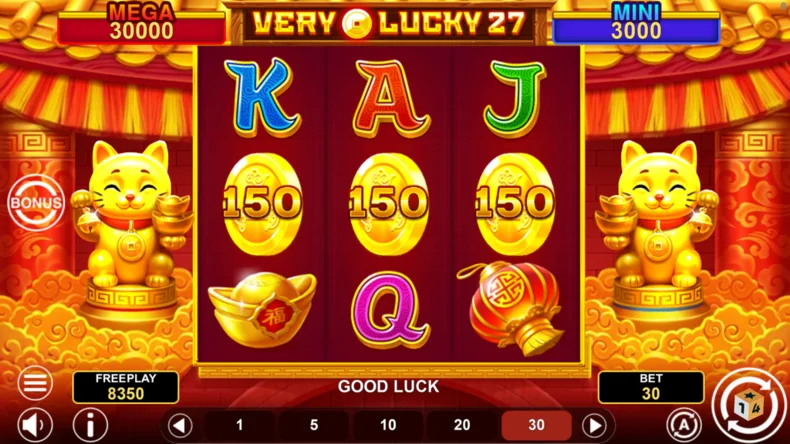 Very Lucky 27 Hold And Win Coin Symbols