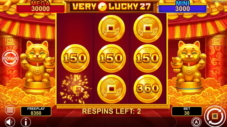 Very Lucky 27 Hold And Win Bonus Respins