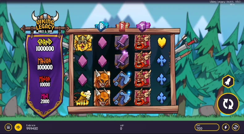 Viking Legacy Hold & Win Base Gameplay