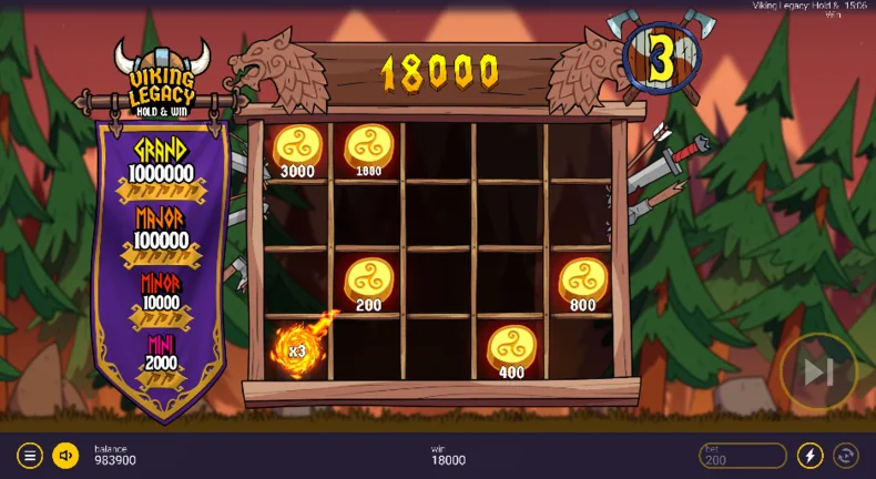 Viking Legacy Hold & Win Infinity Bonus