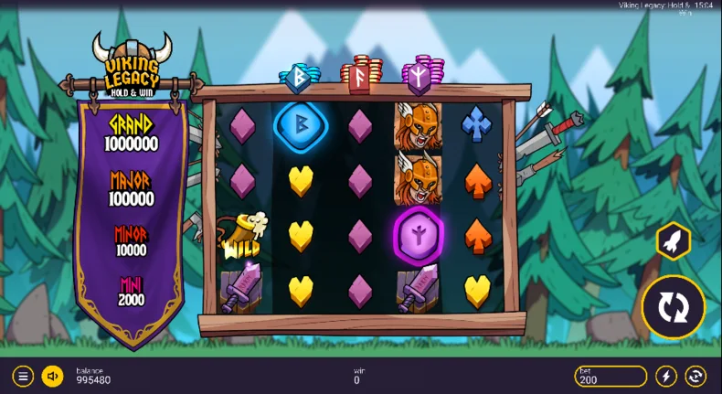 Viking Legacy Hold & Win Rune Features