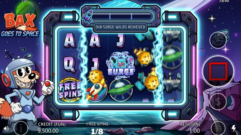 Bax Goes To Space Wild Surge Bonus