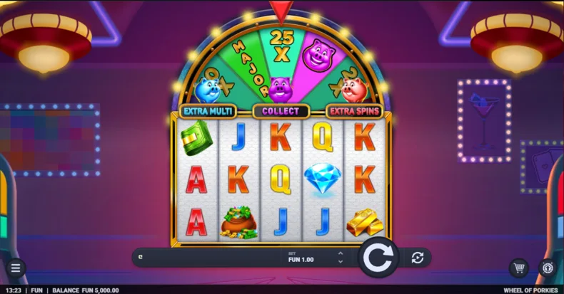 Wheel of Porkies Base Gameplay