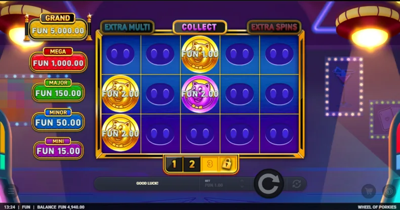Wheel of Porkies Hold & Win