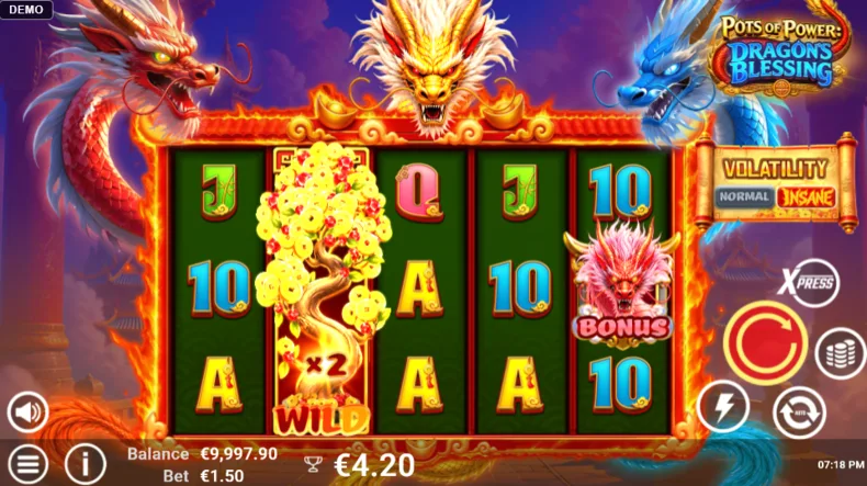 Pots of Power Dragon’s Blessing Multiplier Wild