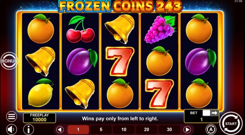 Frozen Coins 243 Base Gameplay
