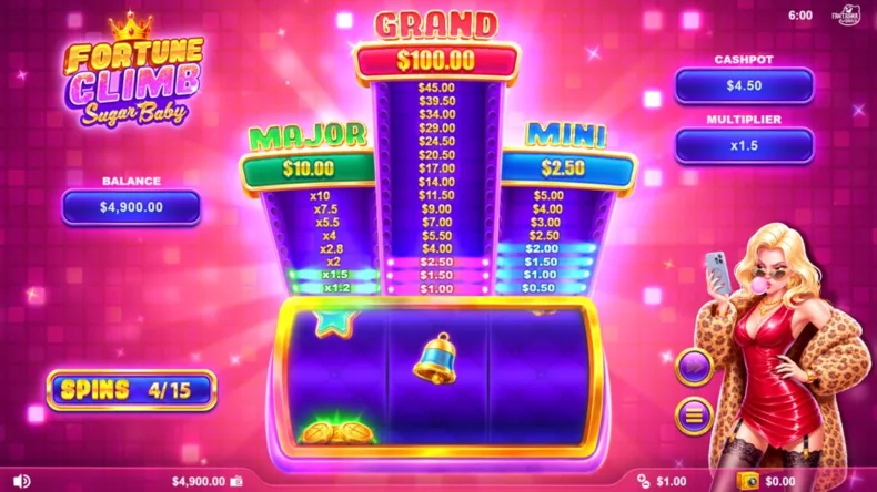 Fortune Climb Sugar Baby Bonus Spins