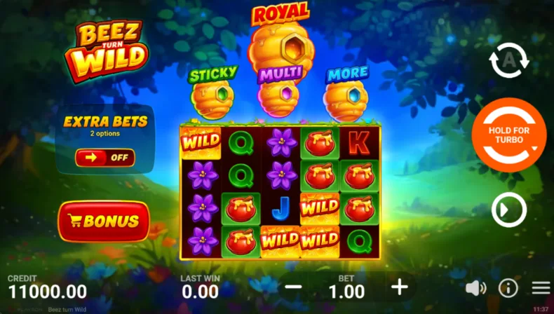 Beez turn Wild Base Gameplay