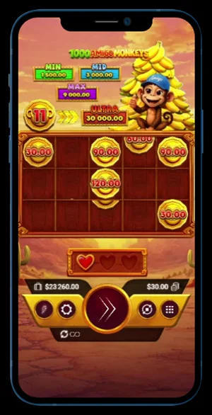 1000 Amigo Monkeys Pin Win