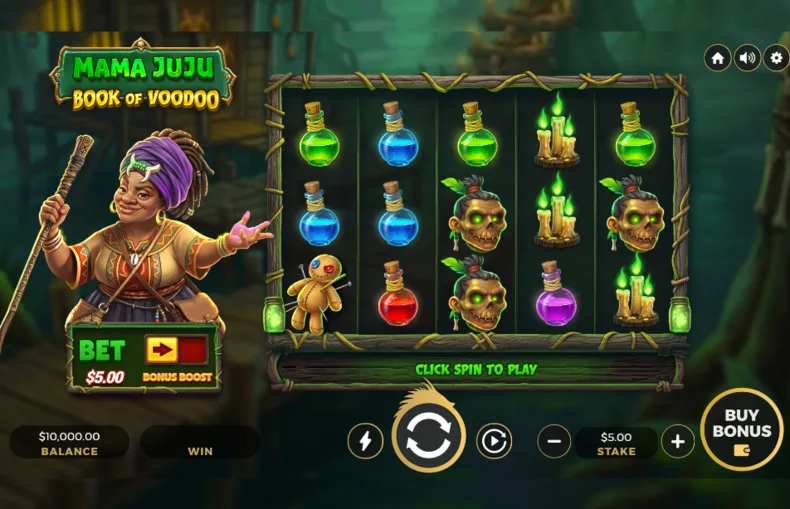 Mama Juju Book of Voodoo Base Gameplay