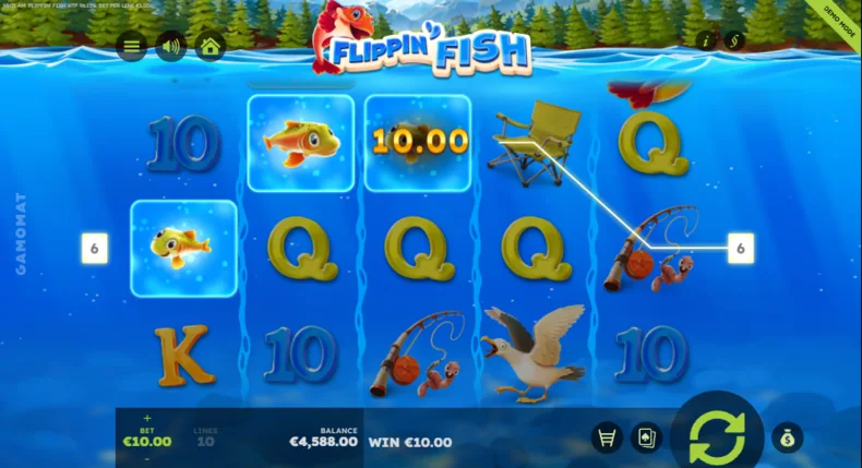 Flippin Fish Collect Feature