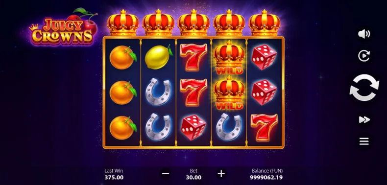 Juicy Crowns Base Gameplay