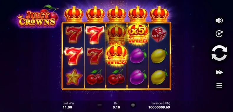 Juicy Crowns Wild Multipliers