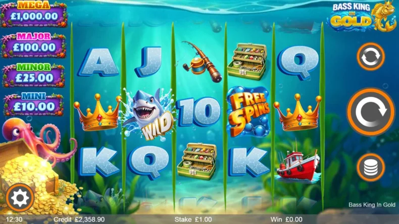 Bass King in Gold Base Gameplay