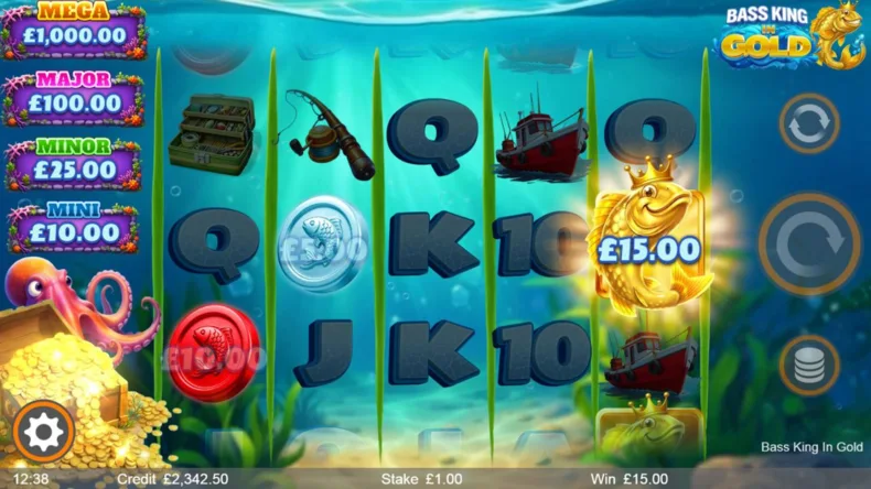 Bass King in Gold Collect Symbol