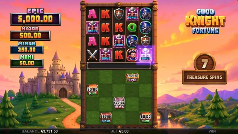 Good Knight Fortune Treasure Spins