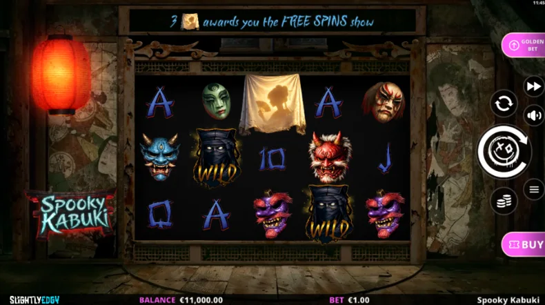 Spooky Kabuki Base Gameplay