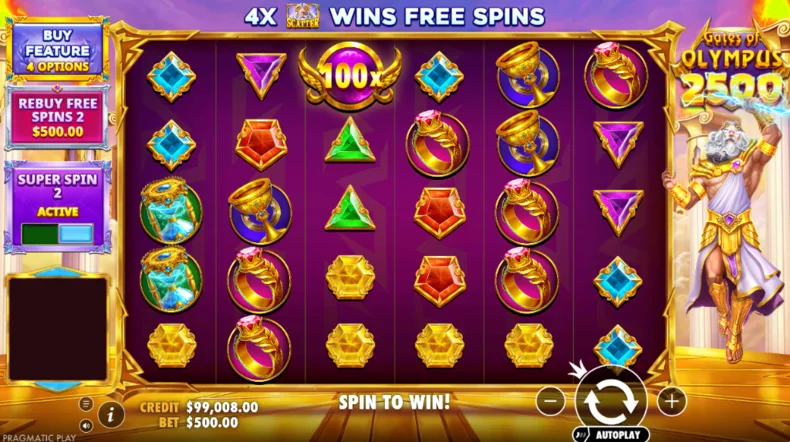 Gates of Olympus 2500 Special Bets