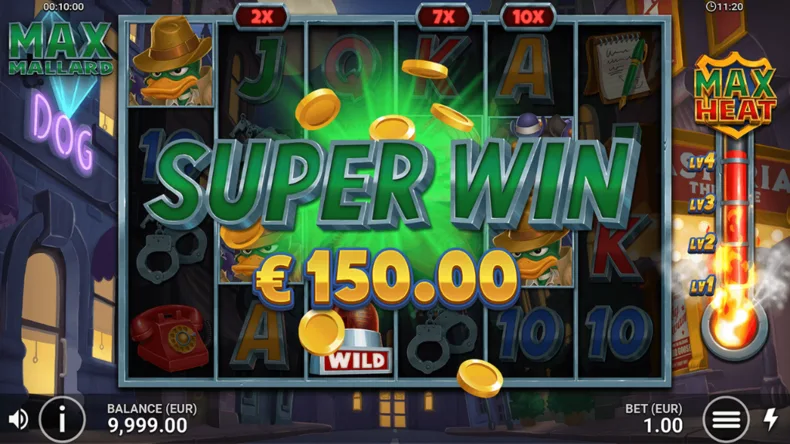 Max Mallard Free Spins Gameplay