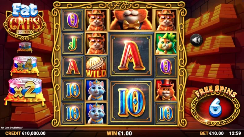 Fat Cats DoubleMax Free Spins