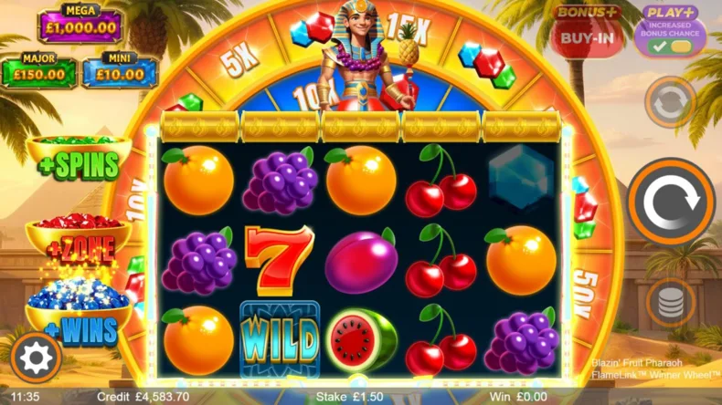 Blazin Fruit Pharaoh Play+