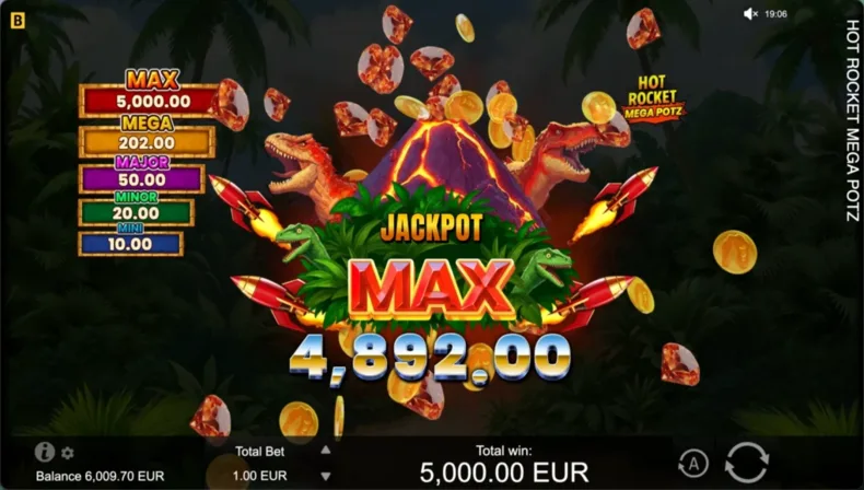Hot Rocket Mega Potz Max Jackpot