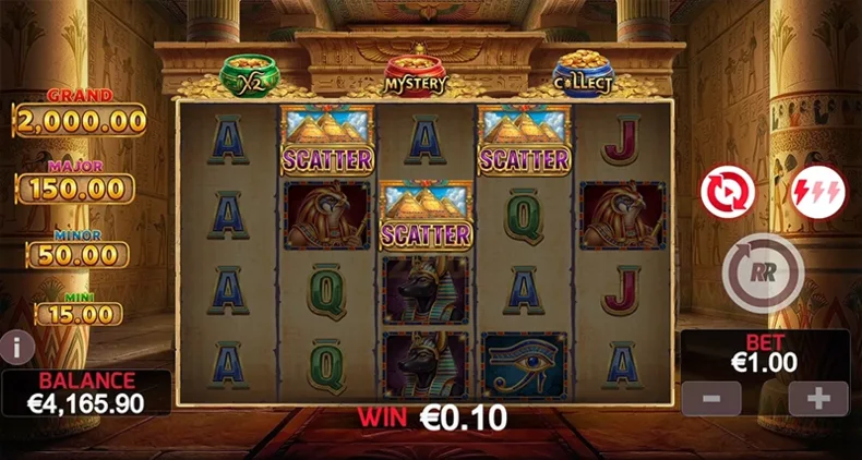Pots of Tut Rake it in Free Spins