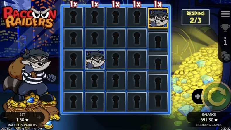 Raccoon Raiders Heist Bonus