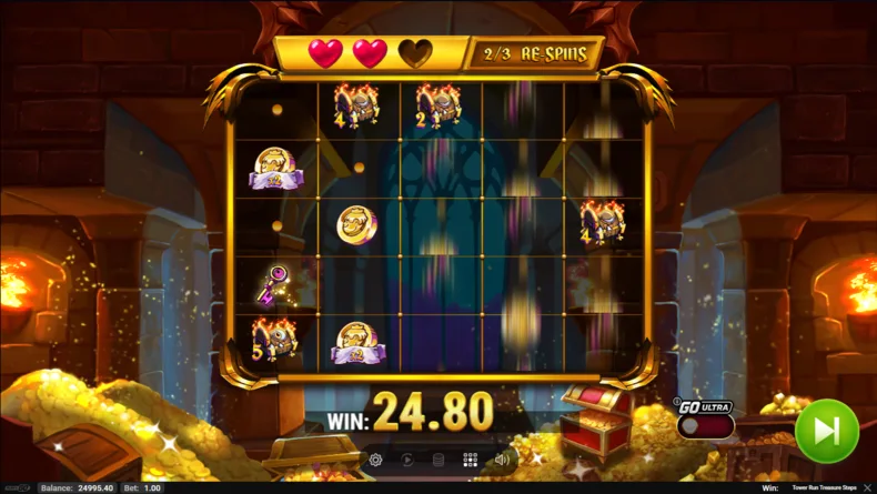 Tower Run Treasure Steps Treasure Respins