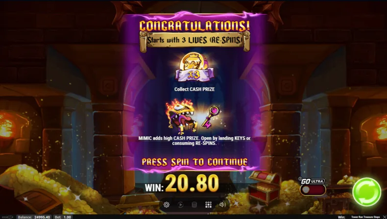 Tower Run Treasure Steps Treasure Room