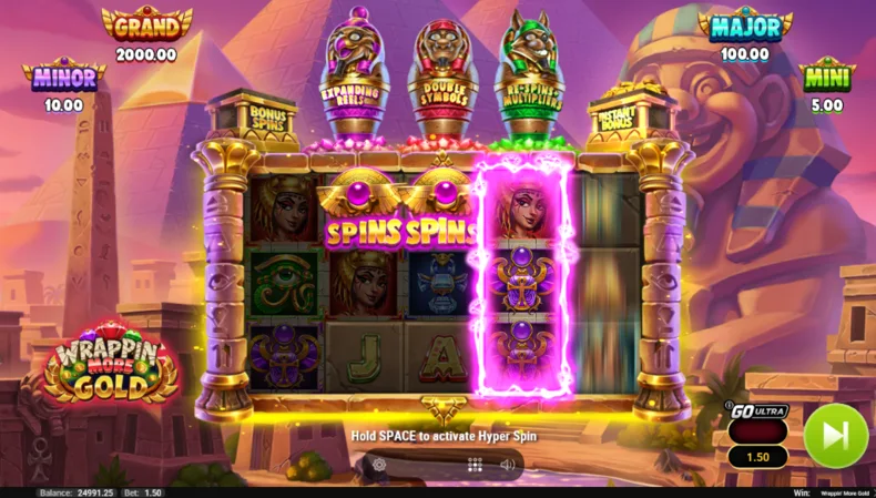 Wrappin' More Gold Bonus Spins