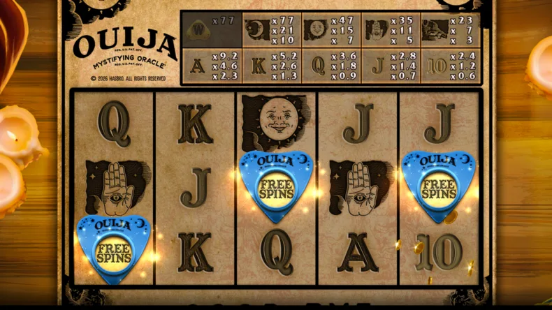 Ouija Free Spins Trigger