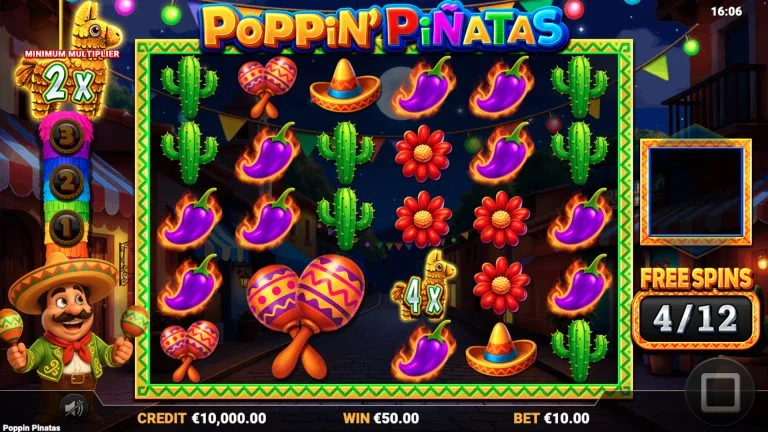 Poppin Pinatas Free Spins
