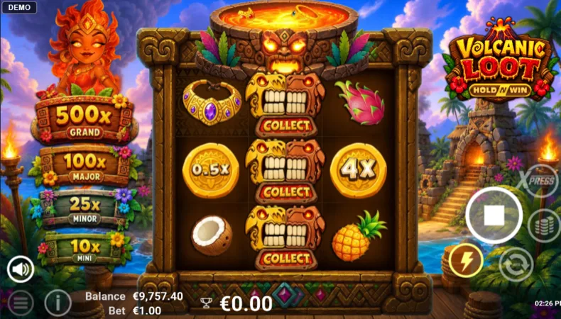 Volcanic Loot Hold & Win Trigger