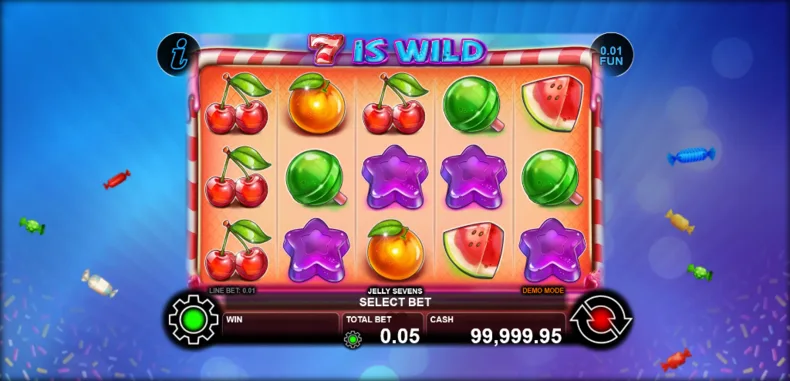 Jelly Sevens Base Gameplay