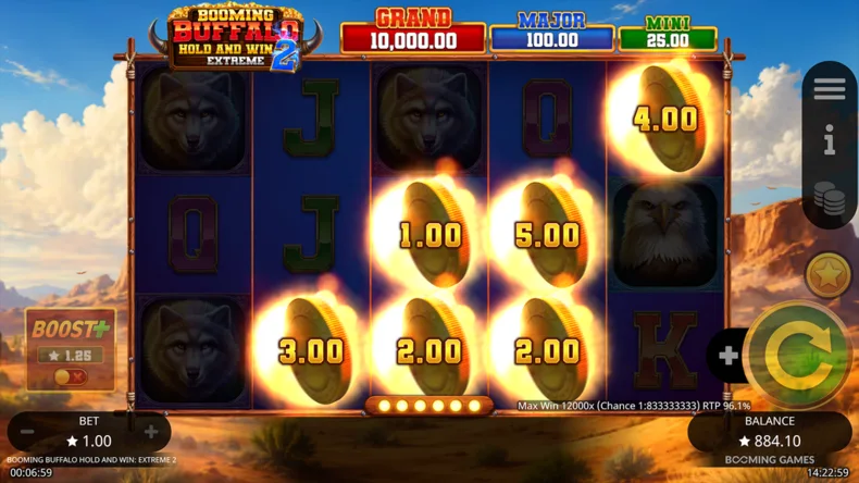 Booming Buffalo Hold and Win Extreme 2 Power Coins